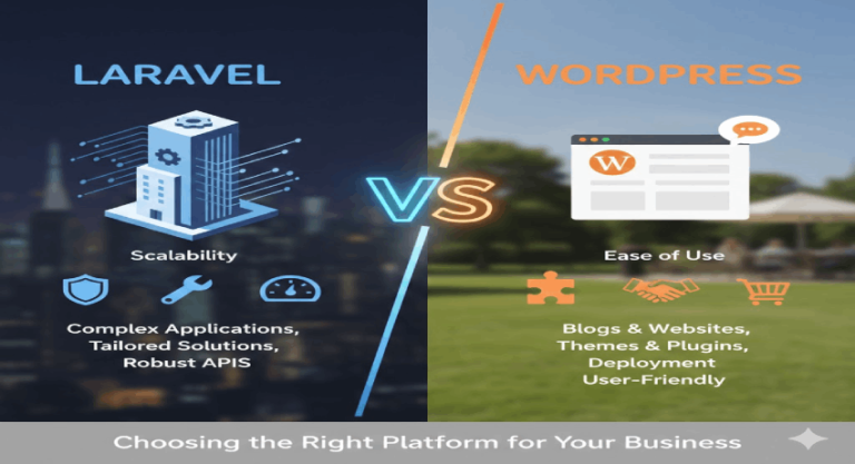 Laravel vs WordPress: Choosing the Right Platform for Your Business