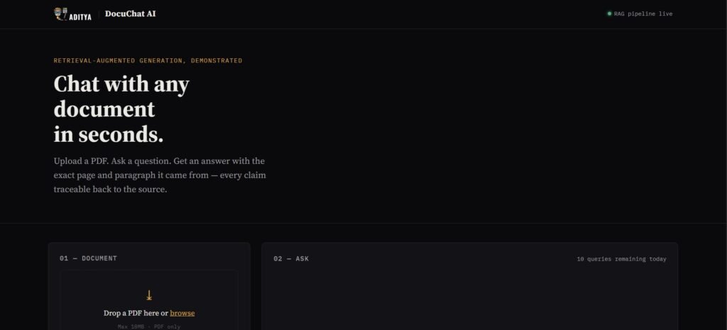 DocuChat AI — Chat with any PDF document